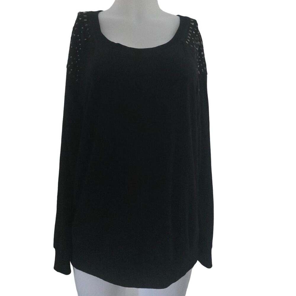 Torrid Black Studded Women's Winter Soft Comfortable Sweatshirt 1 - 1X
